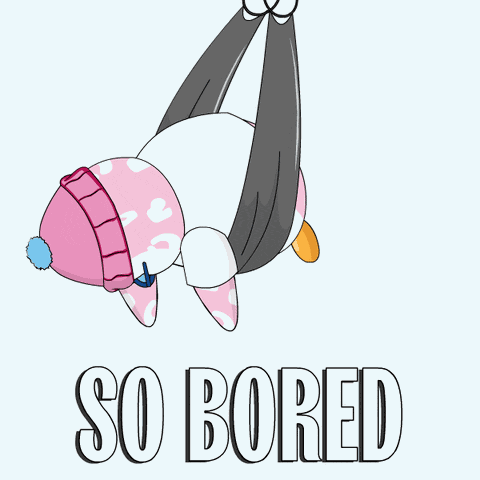Bored Penguin GIF