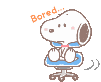 Bored Snoopy Sticker