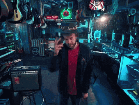 Bowing Fishing Hat GIF