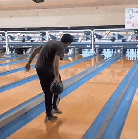 Bowling Fail Gutter Ball GIF