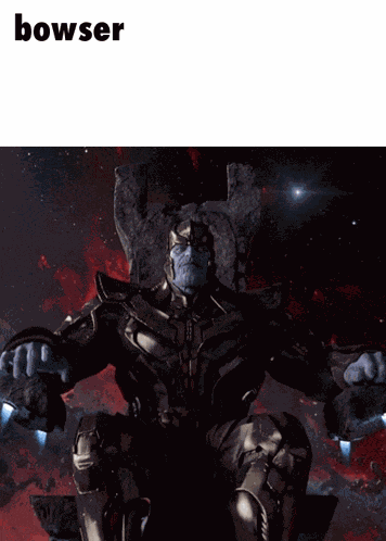Bowser Thanos GIF