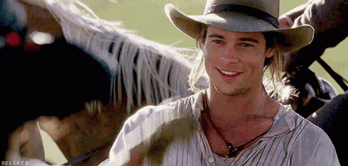Brad Pitt Tip Hat GIF