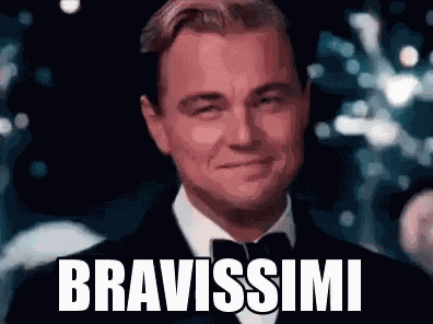 Bravissimo Bravissima Bravissimi Brava Bravo Bravi Il Grande Gatsby Leonardo Dicaprio GIF