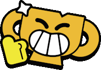 Brawle Stars Pin Trophy Sticker