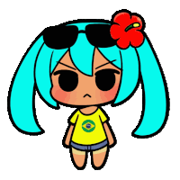Brazil Miku Hatsune Miku Sticker