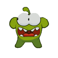 Breathing Heavy Om Nom Sticker