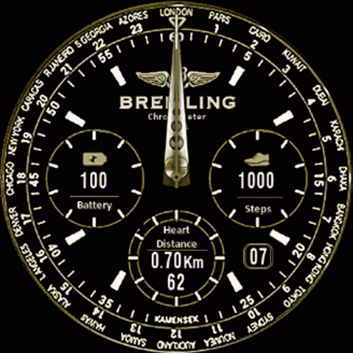 Breitling Watch Face GIF