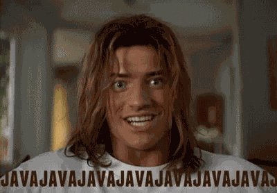 Brendan Fraser Java GIF