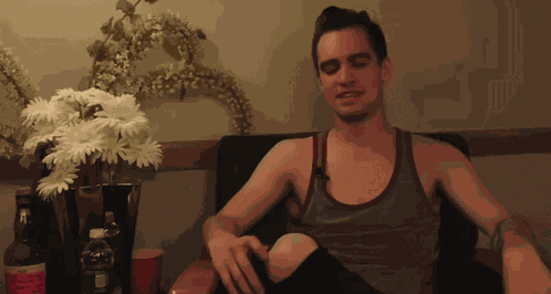 Brendon Urie Drunk History Of Fall Out Boy GIF