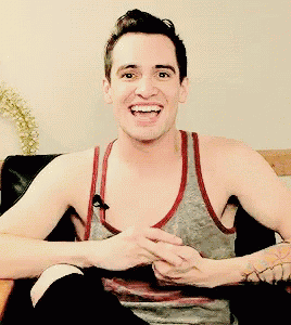 Brendon Urie Laughing GIF