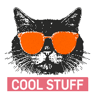 Brille Katze Sticker