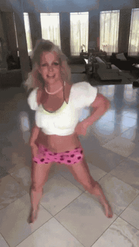 Britney Twirling GIF