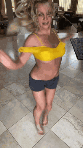 Britney Twirling GIF