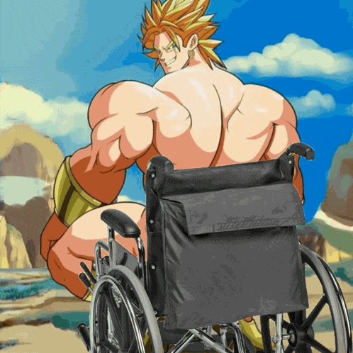 Broly Wheel Chair Meme