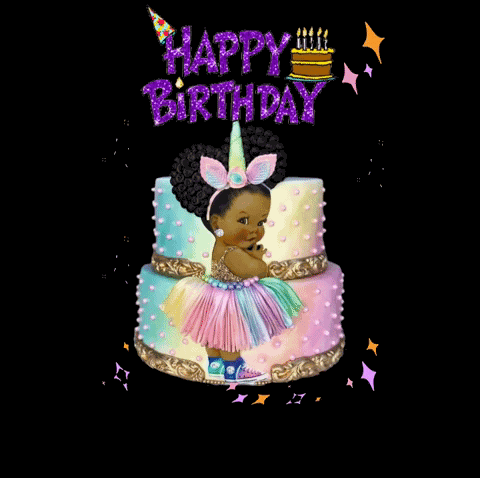 Brown Girls Happy Birthday GIF