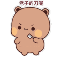Bubu Dudu Dudu Angry Sticker