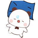 Bubu Dudu Love Bubu Sleeping Sticker