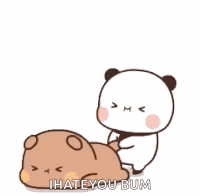 Bubu Not Happy Bubu Throw Dudu Out GIF