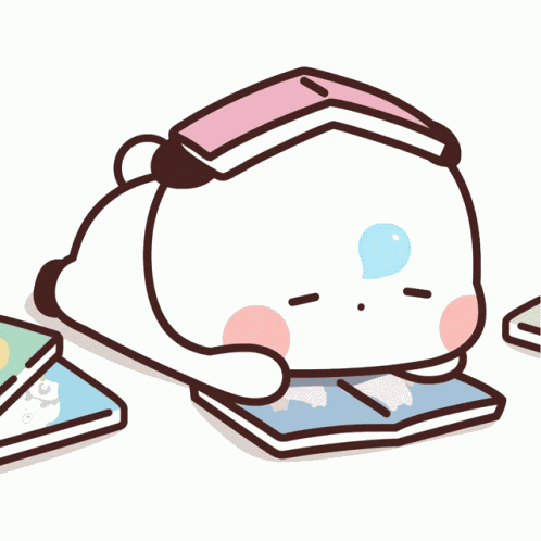 Bubu Study Bubu Fell Asleep GIF