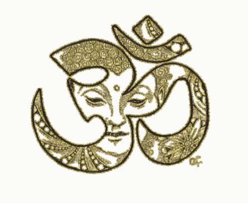 Buddha Enveloped In Namaste Symbol GIF
