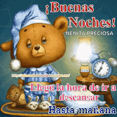Buenas Noches Hora De Descansar GIF