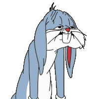 Bugs Bunny Bored Sticker