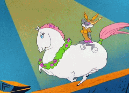 Bugs Bunny Horse GIF