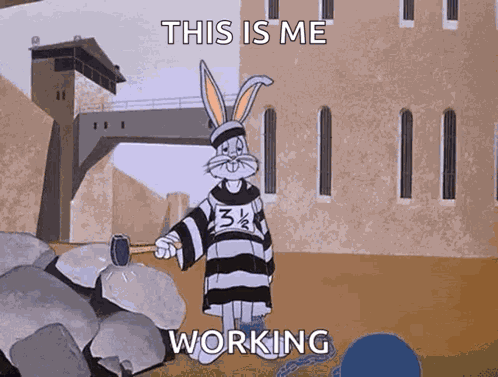 Bugsbunny Tired GIF