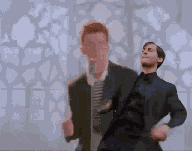 Bully Maguire Rick Astley GIF
