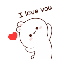 Bunny I Love You Sticker