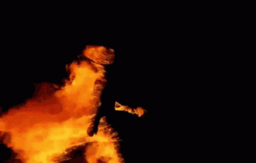 Burning Man Man On Fire GIF