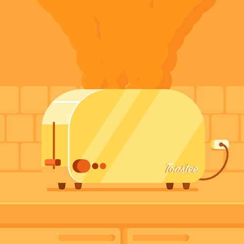 Burnt Toast Boiling GIF