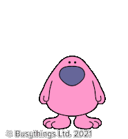 Busythings Pink Man Sticker
