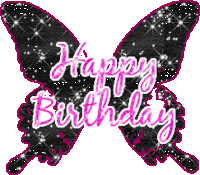 Butterfly Happy Birthday To You Sticker