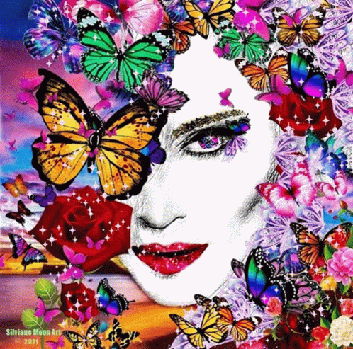 Butterfly Madonna GIF