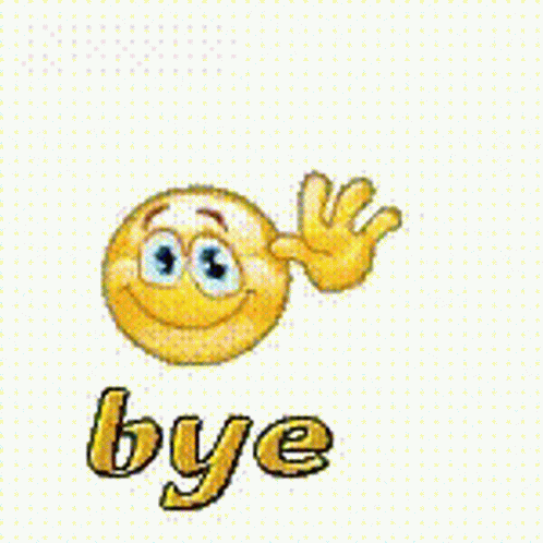 Bye इमोजी GIF