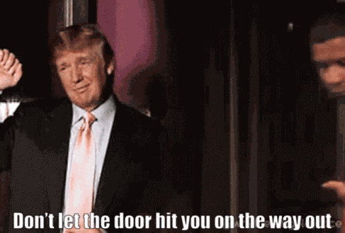 Byebyetrump Doorslam GIF