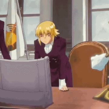 Cagalli Head Bang On Table GIF