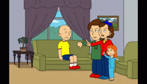Caillou Grounded GIF