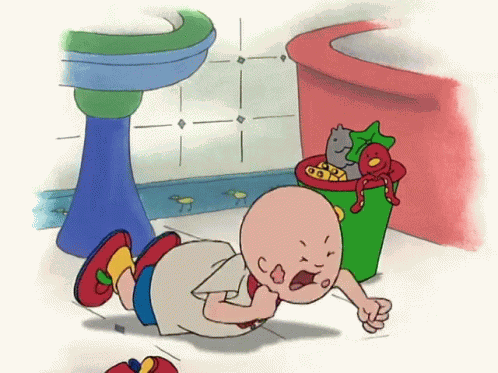 Caillou Tantrum GIF