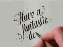 Calligraphy Write GIF