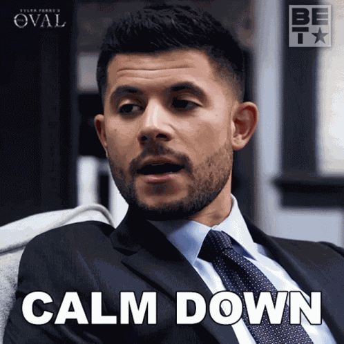 Calm Down Allan GIF
