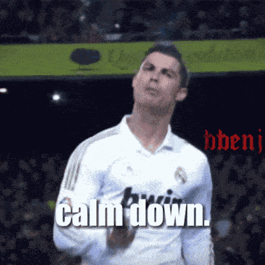 Calm Down Cr7 GIF