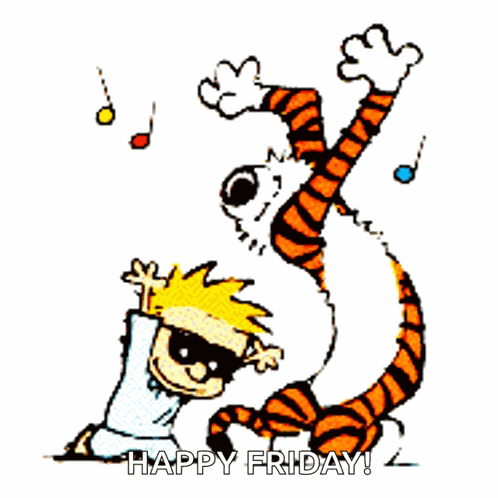 Calvin And Hobbes Dance GIF
