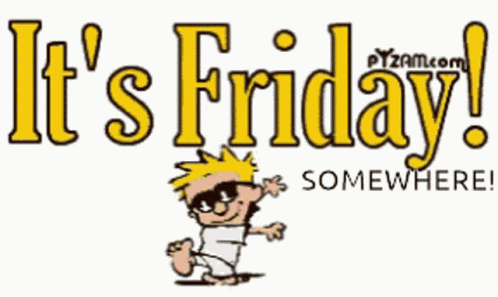 Calvin And Hobbes Friday Happy GIF