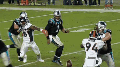 Cam Newton Fumble Dive For It GIF