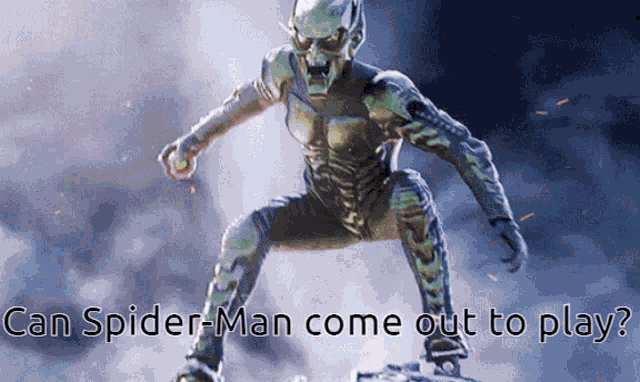 Can Spider Man Come Out To Play GIF