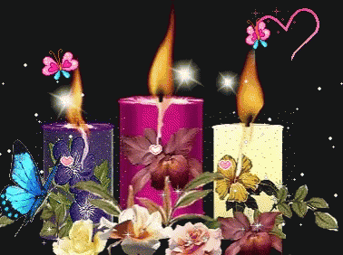Candles Flowers GIF