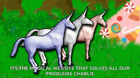 Candy Mountain Unicorn GIF