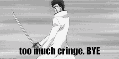 Cant Deal With Cringe Aizen Cringe GIF